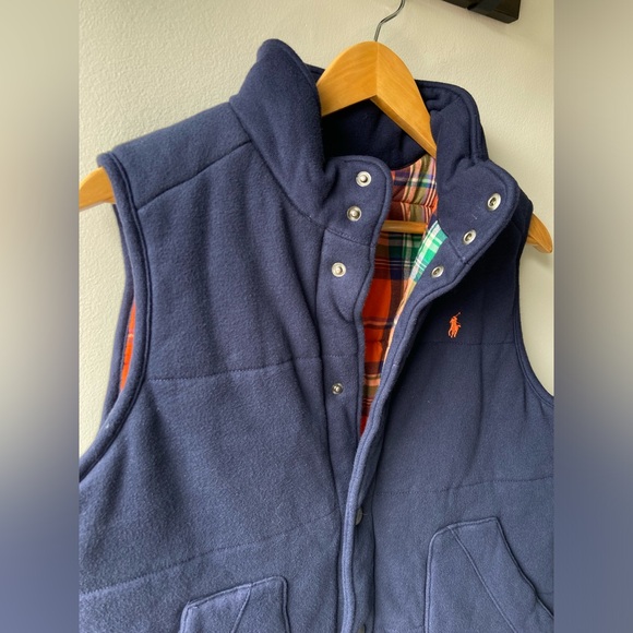 Polo boys navy puffer vest - Picture 2 of 5